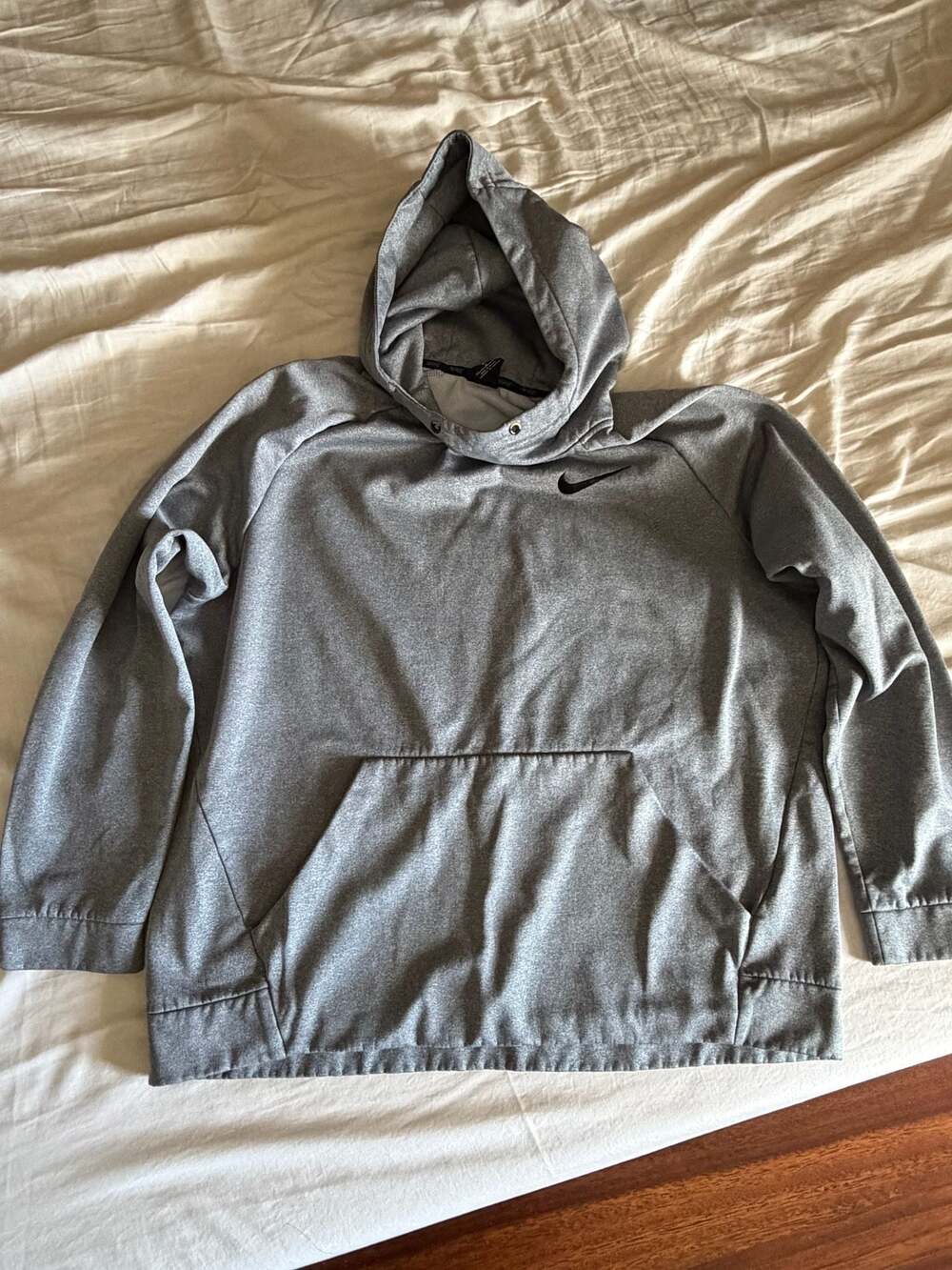 Nike Dri-FIT Heather Gray Athletic Pullover Hoodie
